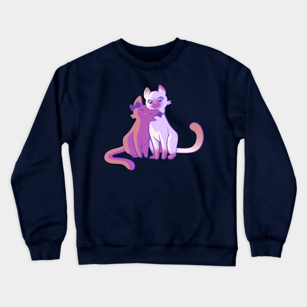 Purrfect Pair Crewneck Sweatshirt by JessicaCollicelli